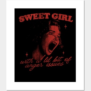 Sweet Girls With Anger Issues Posters and Art